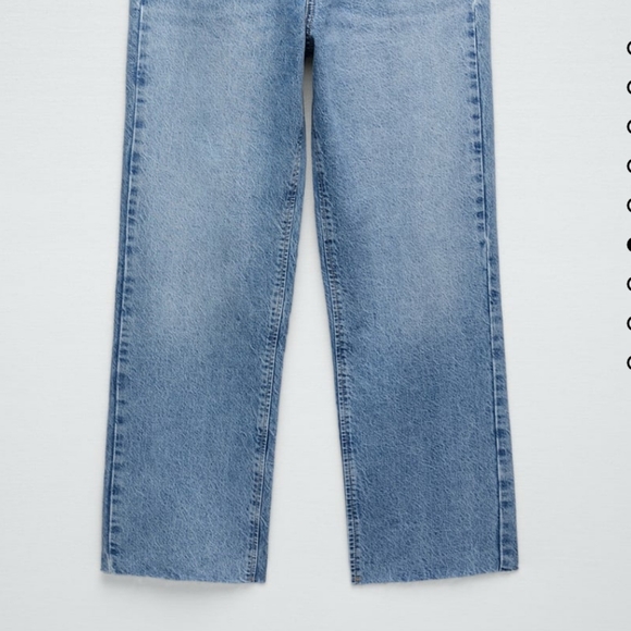 (NWOT) Zara High Rise Straight Jeans - Picture 4 of 8
